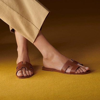 Cut-Out Strappy Sandals for Women - Flat Style Footwear