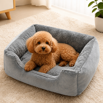 Ortekor Plush Mattress-Style & Easy-Clean Polyester Pet Bed (Indoor/Outdoor)