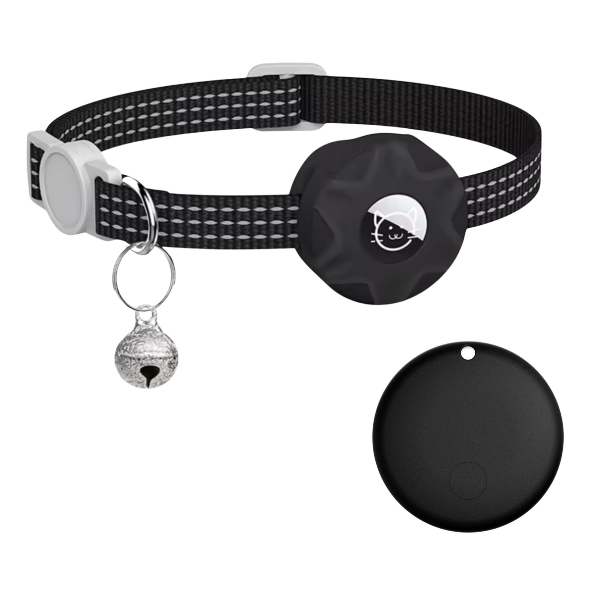 GPS-Free Android Tracking Collar for Cats & Small Dogs – Lightweight Reflective Strap with Sound Locator for Outdoor Pets