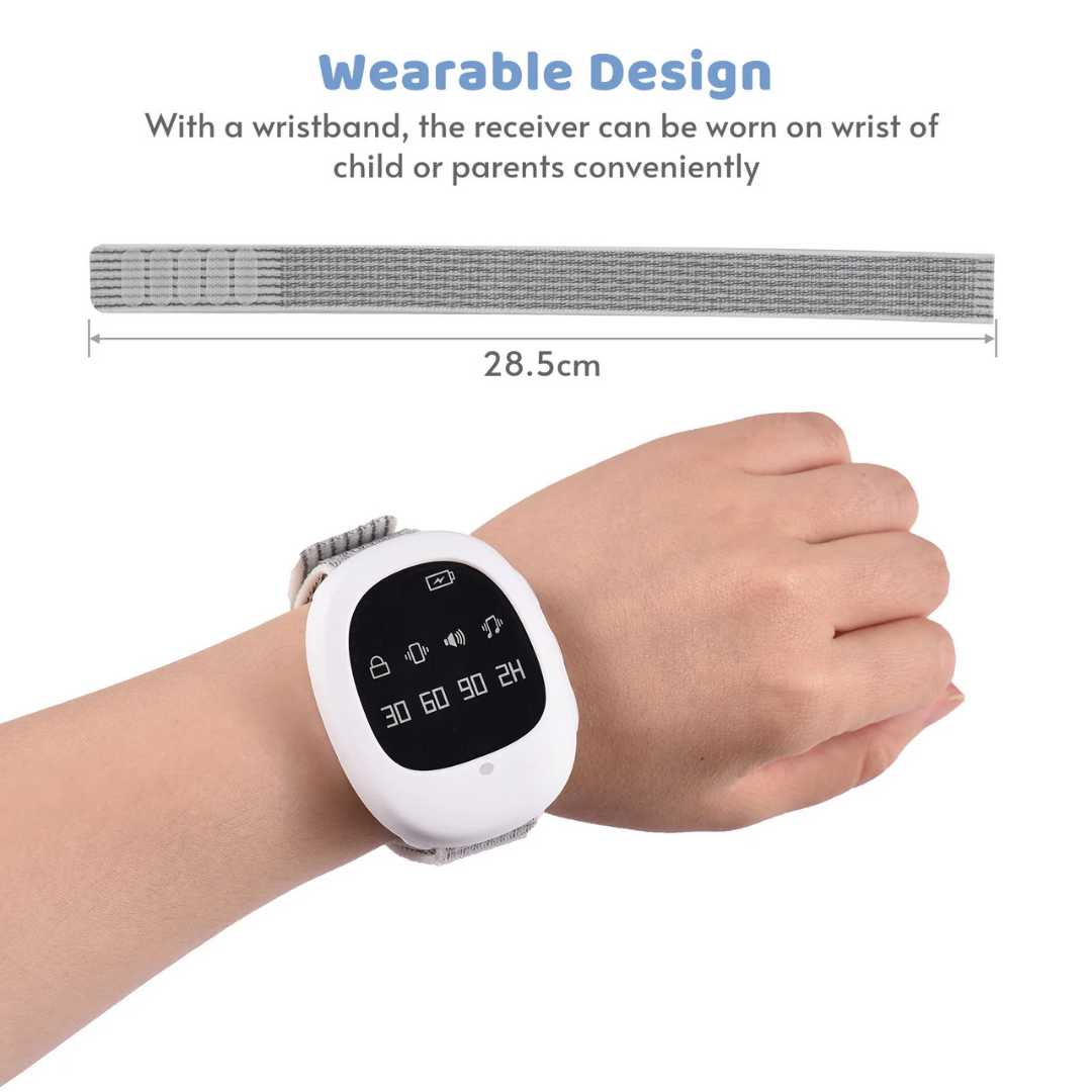 Children's Bedwetting Alarm System with Wireless Sensor and Remote