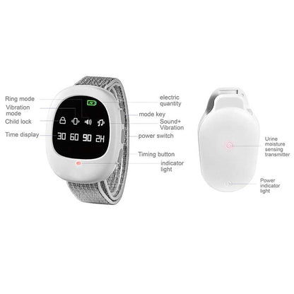 Children's Bedwetting Alarm System with Wireless Sensor and Remote