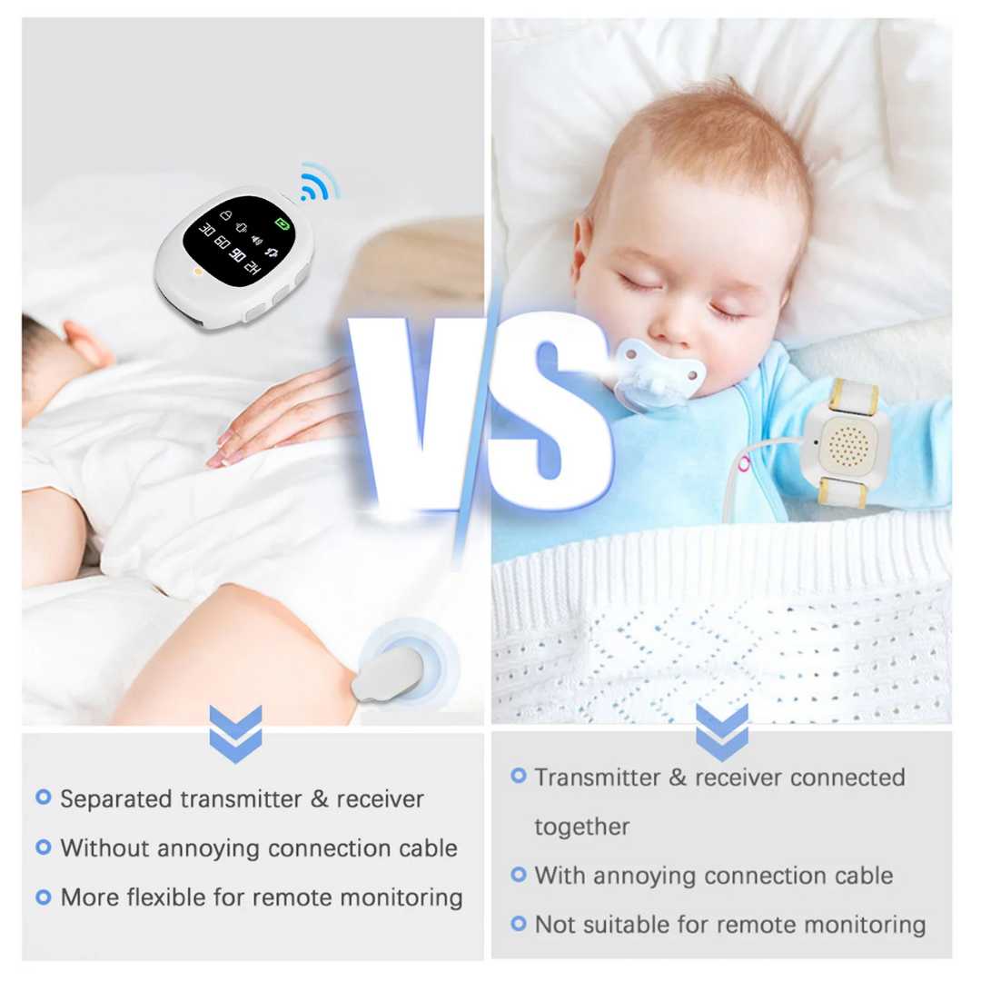 Children's Bedwetting Alarm System with Wireless Sensor and Remote