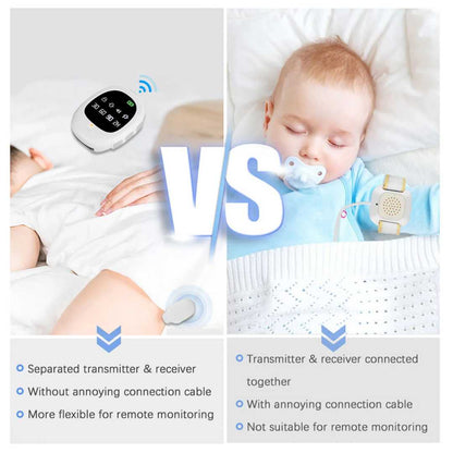 Children's Bedwetting Alarm System with Wireless Sensor and Remote