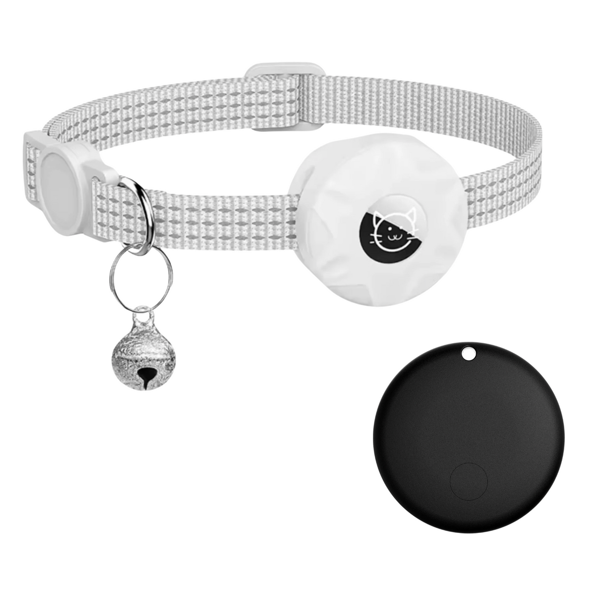 Pet Location Tracker with Reflective Collar for Dogs & Cats – Android Network Locator, Lightweight Waterproof Design, 8-10 Month Battery Lif