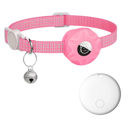 Pet Location Tracker with Reflective Collar for Dogs & Cats – Android Network Locator, Lightweight Waterproof Design, 8-10 Month Battery Lif