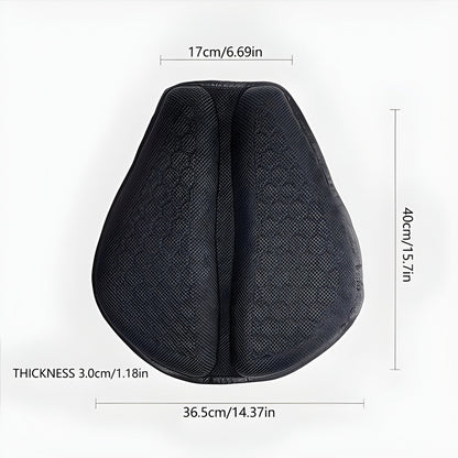 Gel Motorcycle Seat Cushion with Shock Absorption for Long Rides – Breathable Honeycomb Design, Non-Slip Bottom, Universal Fit for Touring