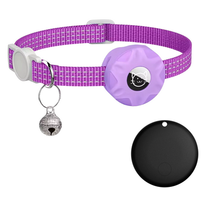 Pet Location Tracker with Reflective Collar for Dogs & Cats – Android Network Locator, Lightweight Waterproof Design, 8-10 Month Battery Lif