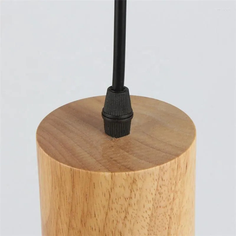 Rustic Chic Metal Wooden Hanging Lamp