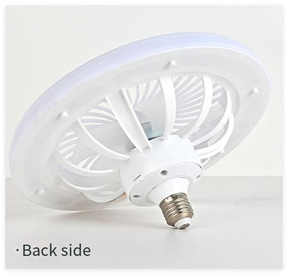 80W Ceiling Fan Light Combo 10 Inch Remote Control 3 Speed LED Flush Mount with Timer for Bedroom Living Room