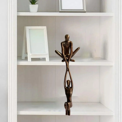 Sculpture for Home Decor, Eternal Love Sculpture, Small Resin Figurine, Home Decor Statue for Shelf and Desk