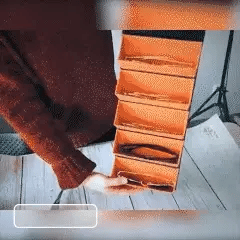 Glasses Organizer Foldable PU Leather Six Slots