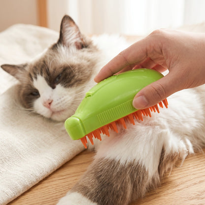 Hydrating Spray Pet Brush for Dogs & Cats with Detangling Mist Function for Long Fur Coat Care