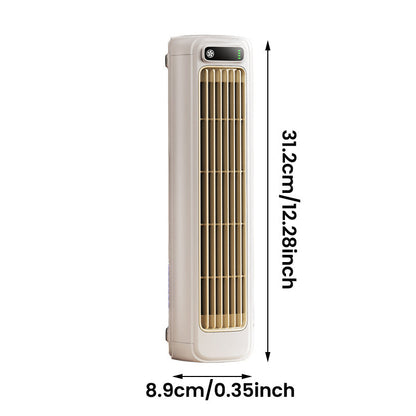 Cordless Personal Air Cooler with USB Rechargeable Battery for Desk or Wall Mount, Portable Mini Cooling Fan for Bedroom, Home Office