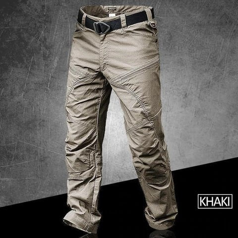 Urban Pro | Men's Black Cargo Pants with Waterproof Fabric | Multi-Pocket Design for Outdoor Adventures