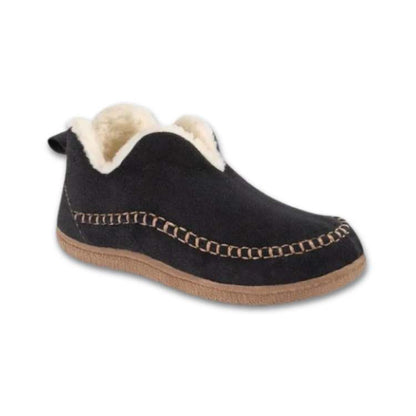 Women's Orthopedic House Slippers with Arch Support – Warm Fuzzy Indoor Outdoor Slip-On Shoes for Plantar Fasciitis