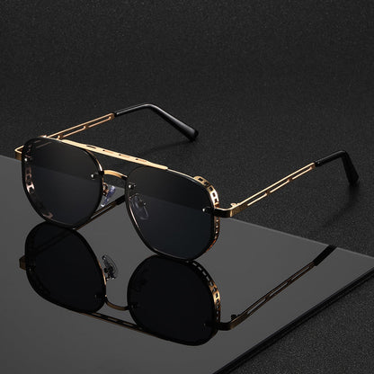 Round Metal Frame Sunglasses with UV Protection for Men & Women – Lightweight Unisex Eyewear