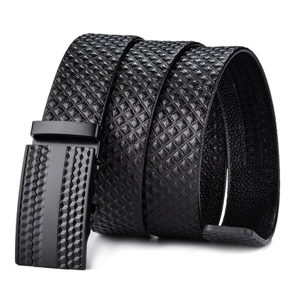Genuine Cowhide Leather Belt for Men – Waterproof & Scratch-Resistant Everyday Wear