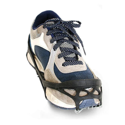 Ice Traction Cleats with Steel Coils for Snow & Ice Walking – Winter Shoe Grips for Men & Women