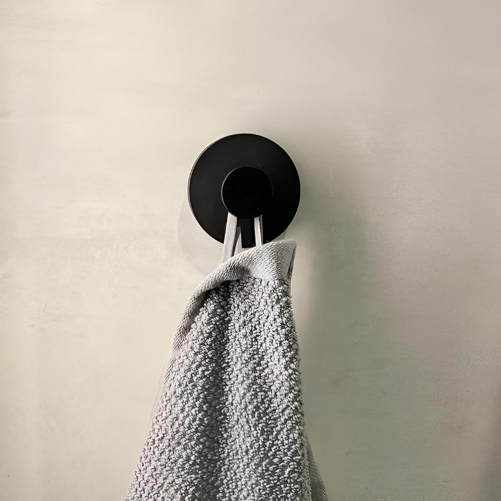 Suction Wall Hooks Heavy Duty Stainless Steel Towel Holder Bathroom Kitchen Removable Vacuum Mount Coat Hanger for Shower Glass Tile