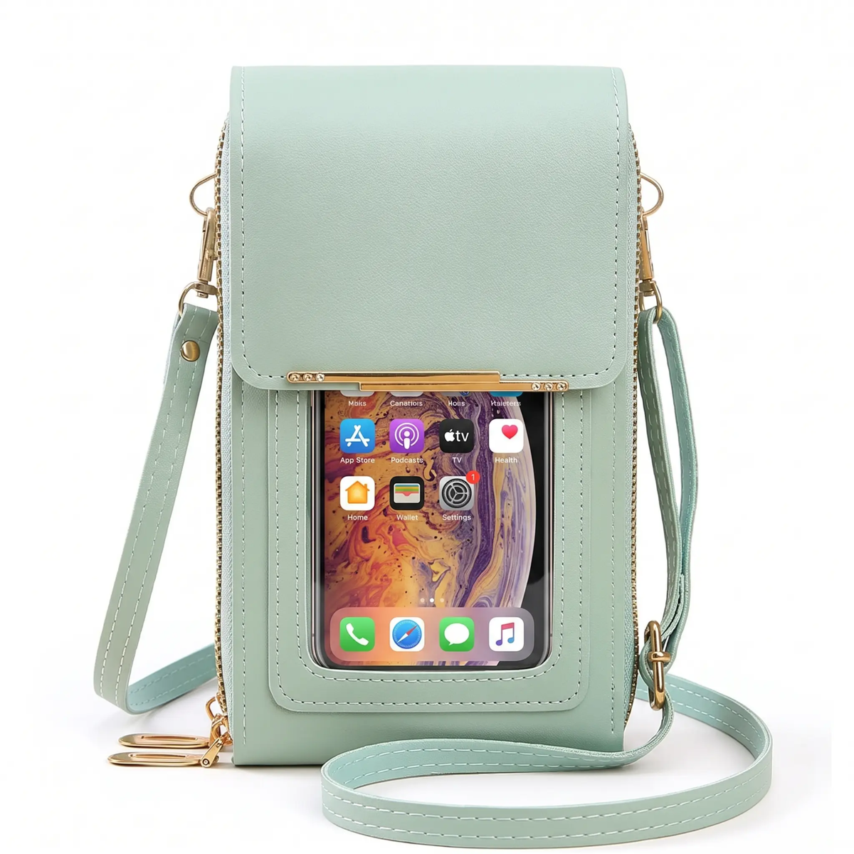 Touchscreen Crossbody Phone Wallet with RFID Blocking for Women – Holds 6.7 Inch Smartphones, Cards & Essentials