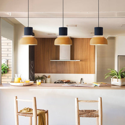 Dual-Layer Overhead Fixture 11.4 in Aluminum Acrylic Nordic Style Kitchen Dining Living Bedroom Suspended Drop Light for Small Spaces Contem