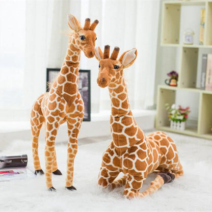 Oversized Plush Giraffe Toy for Kids Bedroom – Soft Cotton Huggable Nursery Companion