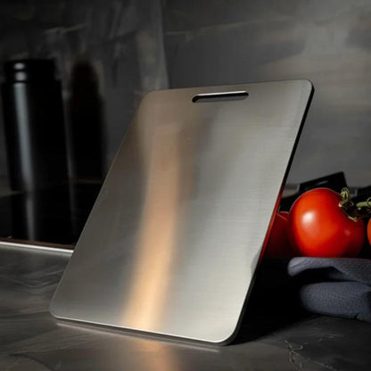 Stainless Steel Cutting Board for Kitchen – Antibacterial Non-Porous Food Prep Surface – Dishwasher Safe