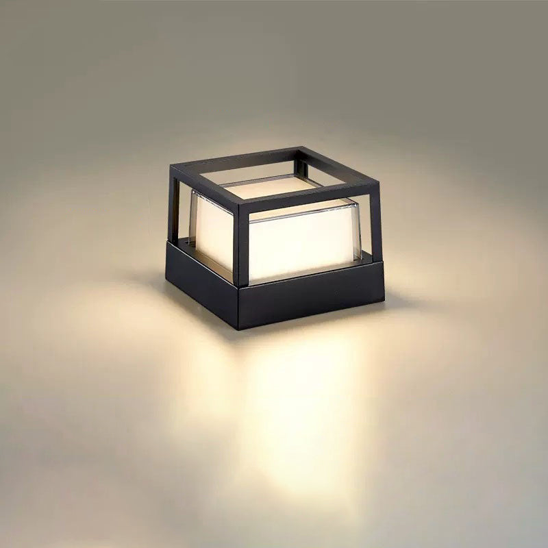 Weatherproof LED Outdoor Wall Light – Square & Round Industrial Fixture for Patio, Garden, Pathway