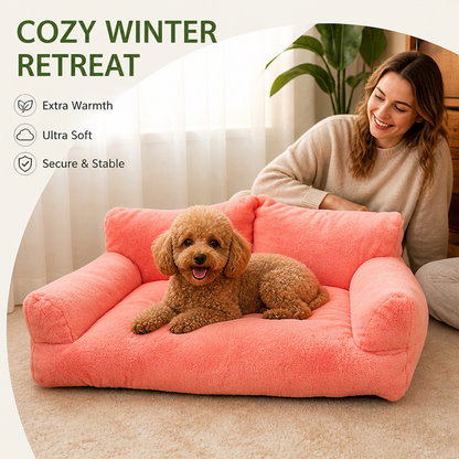 Ortekor Cozy Winter Washable Dog Bed (Anti-Slip Base)