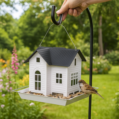 GlowNest Feeder - Solar Bird Feeder - Garden Style - LED Lighting