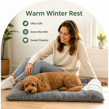 Ortekor Plush Polyester & Insulated Fill Dog Bed