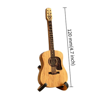 Wooden Guitar Pick Holder Organizer for 3 Picks – Handcrafted Storage Case for Acoustic & Electric Guitarists