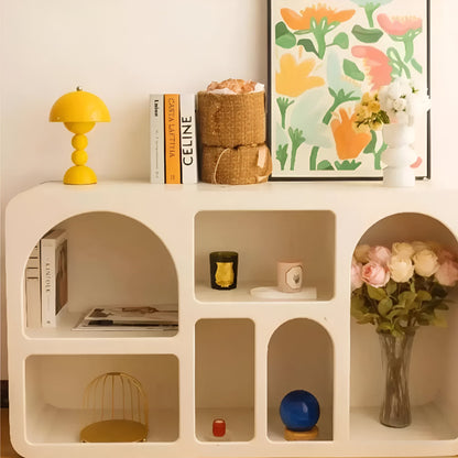 Cordless LED Nightstand Light with USB Charging, 11-Inch Sculptural Acrylic Glow for Bedroom, Desk, Reading Nook | Modern Ambient Portable L