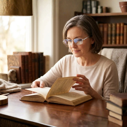 Multifocal Reading Glasses with Blue-Light Filter & Anti-Glare Coating for Reading, Screens & Distance Vision