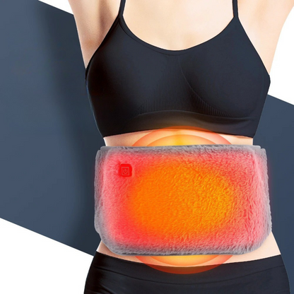 Heated Belly & Back Wrap with 3 Temperature Settings and USB-C Charging for Cramps, Muscle Pain & Cold Days