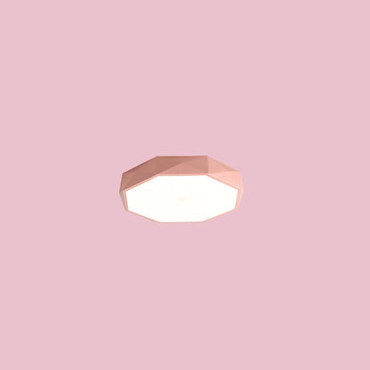 Abstract Scandinavian LED Ceiling Light Flush Mount Minimalist Round Indoor Fixture for Bedroom Living Room Hallway Modern Nordic Style
