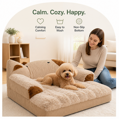 Ortekor Calming Washable & Non-Slip Sofa Bed (Removable Cover)