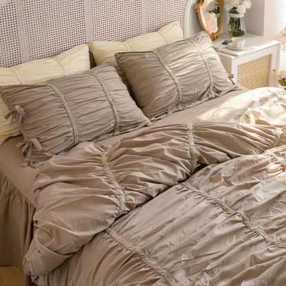 RoyalRuffle – Vintage Lace Bedding 4-Piece Set