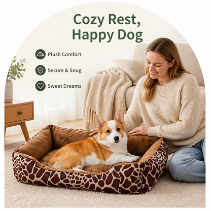 Ortekor Plush Polyester Dog Bed (Multiple Sizes)