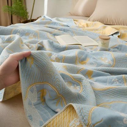 Cove Reversible Blanket - Cotton Blend, Lightweight Design