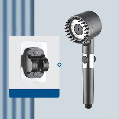 3-Mode High-Pressure Handheld Shower Head with On/Off Pause Switch & Built-In Water Filter
