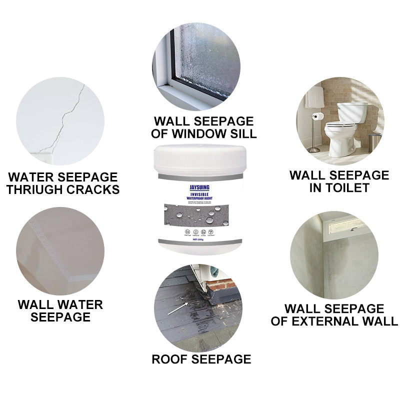 Clear Leak Sealer Paste for Walls, Roofs & Pipes – Waterproof Barrier Coating for Concrete, Wood, Metal & Tile Repair