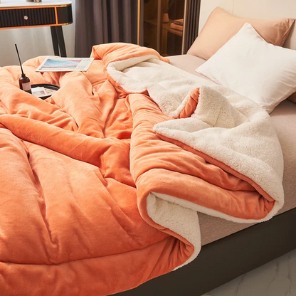 Plush Flannel Fleece Throw Blanket for Bed & Couch – Reversible Solid Color Design, Machine Washable, Double-Sided Warmth for Bedroom