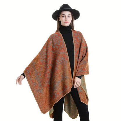 Brielle Shawl Wrap - Cotton Microfiber Blend, Lightweight Baroque Design