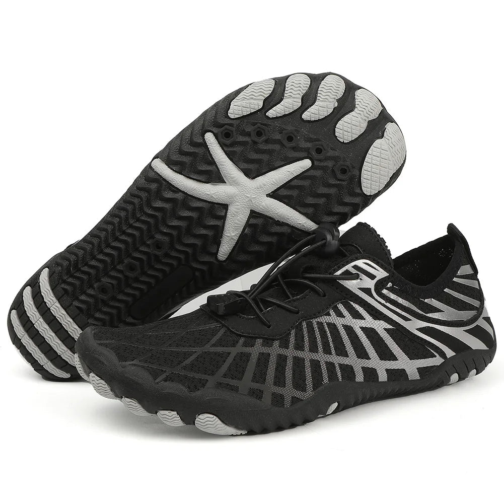 Quick-Dry Water Shoes with Non-Slip Rubber Sole for Beach, Pool & Water Sports | Unisex Lightweight Aqua Sneakers