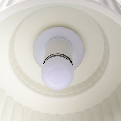 Flush Mount Resin Ceiling Light Fixture E27 Socket Textured Shade White for Kitchen Bedroom Hallway Low Profile Modern Minimalist Scandinavi