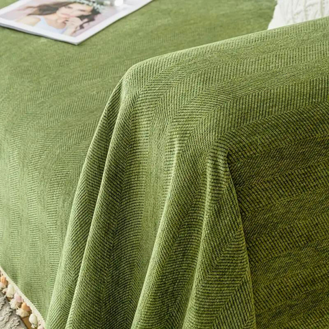 Elysian Sofa Blanket - Plush Chenille, Fade-Proof Comfort Throw