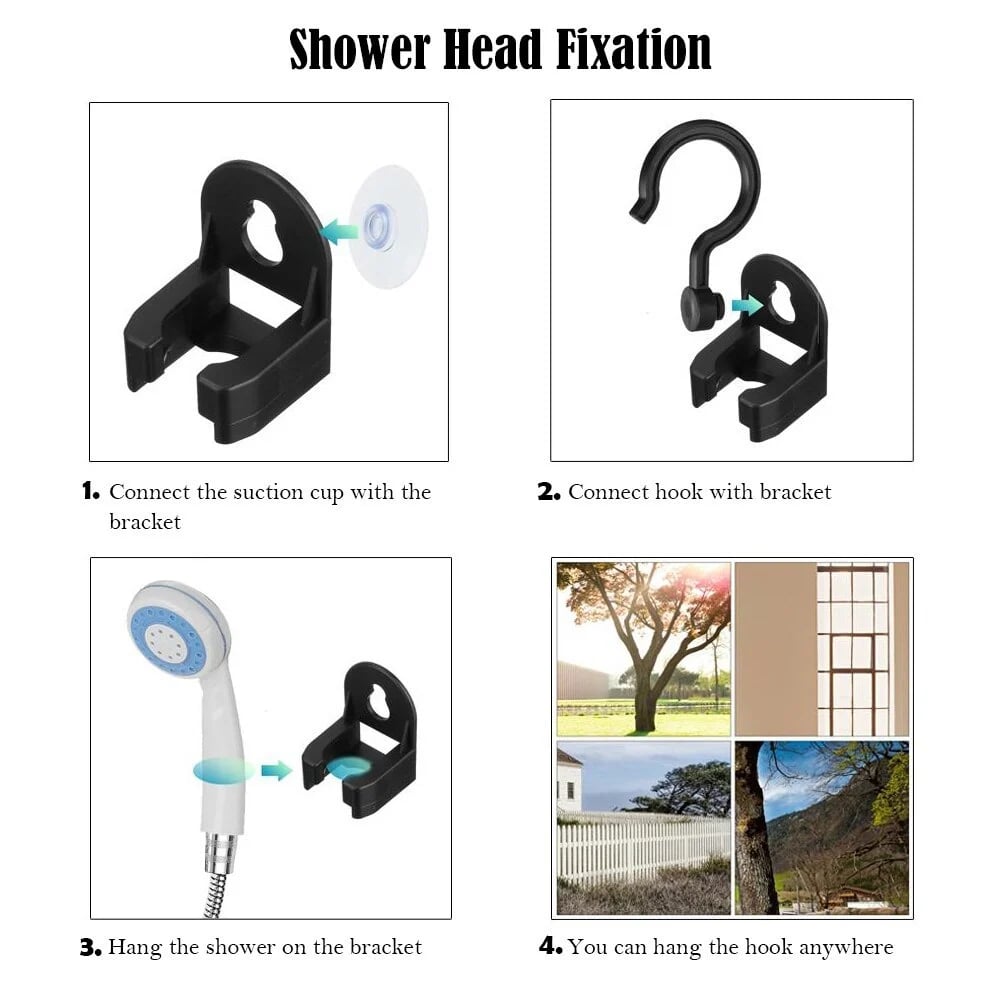 Outdoor Essentials | Portable Shower for Camping with Rechargeable Pump | Convenient Outdoor Rinsing Solution for Adventures