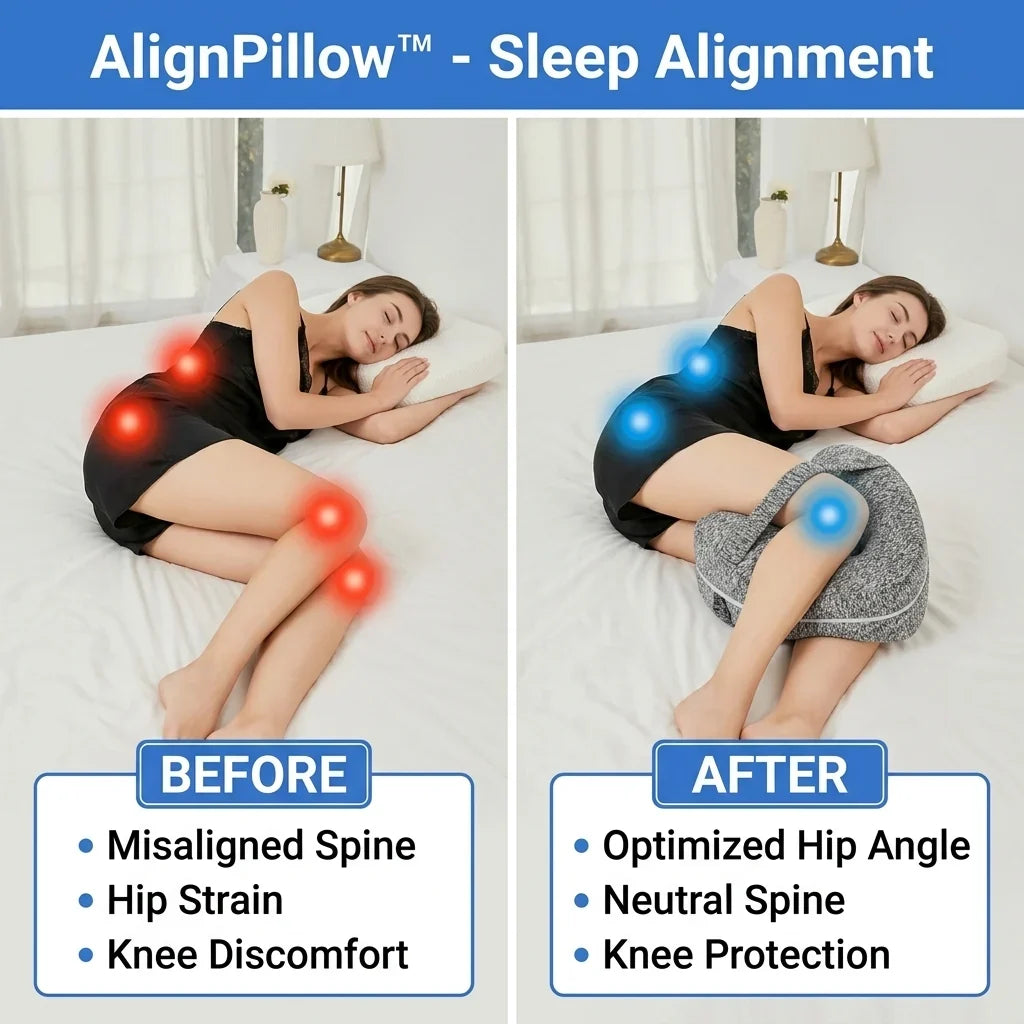 Side Sleeper Pillow Hip, Knee & Spine Alignment