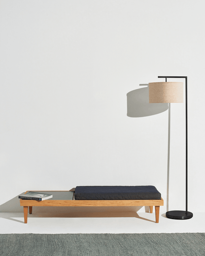Fabric Shade Standing Lamp 60-Inch Metal Frame LED Illumination Foot Switch Control Contemporary Black Antique Brass Satin Nickel Tall Uplig